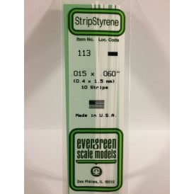 EG113 .015 x .060 (0.38 x 1.5mm) Strip (10)