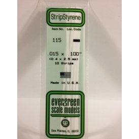 EG115 .015 x .100 (0.38 x 2.5mm) Strip (10)