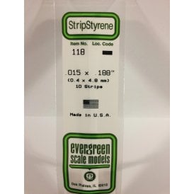 EG118 .015 x .188 (0.38 x 4.8mm) Strip (10)