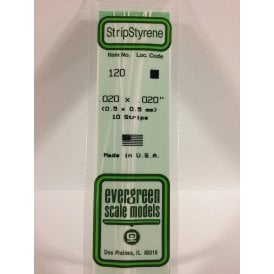 EG120 .020 x .020 (0.50 x 0.50mm) Strip (10)