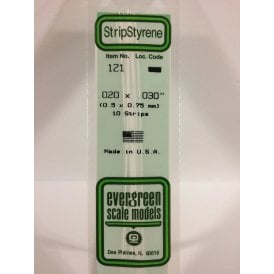 EG121 .020 x .030 (0.50 x 0.75mm) Strip (10)