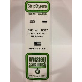 EG125 .020 x .100 (0.50 x 2.5mm) Strip (10)