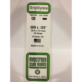 EG126 .020 x .125 (0.50 x 3.2mm) Strip (10)