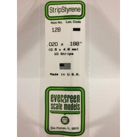 EG128 .020 x .188 (0.50 x 4.8mm) Strip (10)