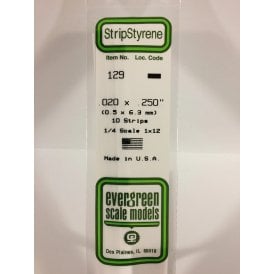 EG129 .020 x .250 (0.50 x 6.3mm) Strip (10)