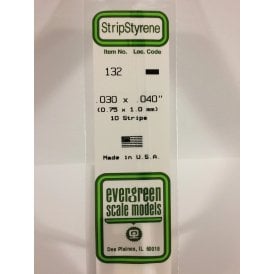 EG132 .030 x .040 (0.75 x 1.0mm) Strip (10)