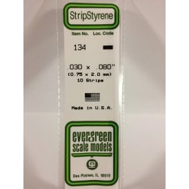 EG134 .030 x .080 (0.75 x 2.0mm) Strip (10)