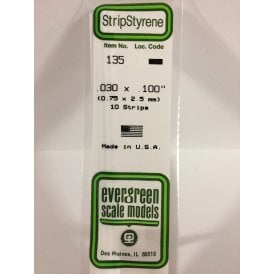 EG135 .030 x .100 (0.75 x 2.5mm) Strip (10)