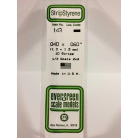 EG143 .040 x .060 (1.0 x 1.5mm) Strip (10)