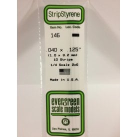 EG146 .040 x .125 (1.0 x 3.2mm) Strip (10)