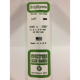 EG147 .040 x .156 (1.0 x 4.0mm) Strip (10)