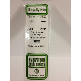 EG149 .040 x .250 (1.0 x 6.3mm) Strip (10)