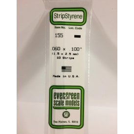EG155 .060 x .100 (1.5 x 2.5mm) Strip (10)
