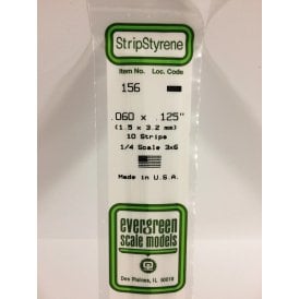 EG156 .060 x .125 (1.5 x 3.2mm) Strip (10)