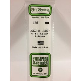 EG158 .060 x .188 (1.5 x 4.8mm) Strip (9)