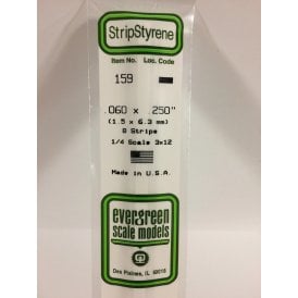 EG159 .060 x .250 (1.5 x 6.3mm) Strip (8)