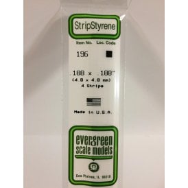 EG196 .188 x .188 (4.8 x 4.8mm) Strip (4)
