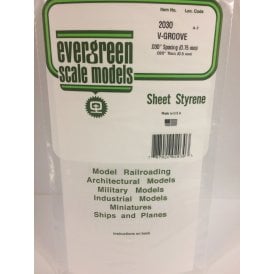 EG2030 .030(0.75mm)sp .010(0.25mm)wd V-Groove