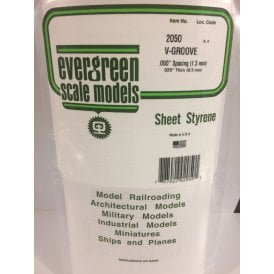 EG2050 .050(1.3mm)sp .012(0.30mm)wd V-Groove