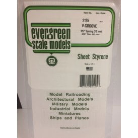 EG2125 .125(3.2mm)sp .021(0.53mm)wd V-Groove