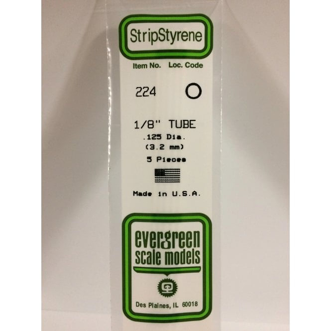 Evergreen EG224 1/8 (3.2mm) Tube (5)