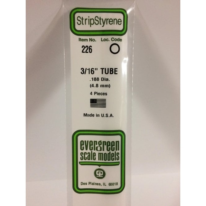 Evergreen EG226 3/16 (4.8mm) Tube (4)