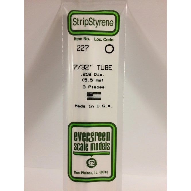 Evergreen EG227 7/32 (5.5mm) Rod (3)
