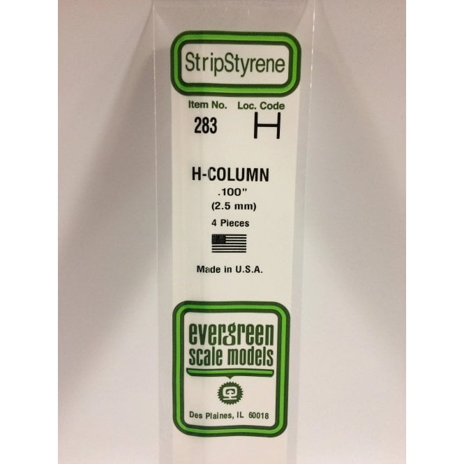 Evergreen EG283 .100 (2.5mm) H-Column (4)