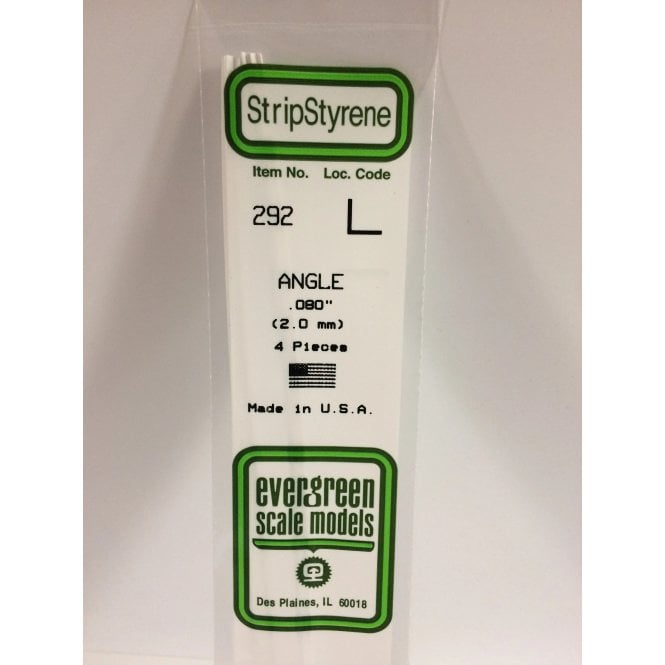 Evergreen EG292 .080 (2.0mm) R-Angle (4)