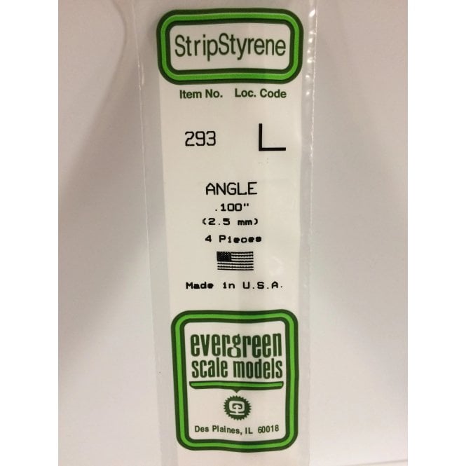 Evergreen EG293 .100 (2.5mm) R-Angle (4)