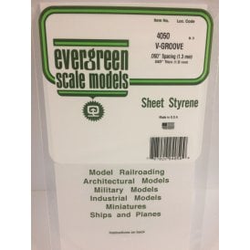 EG4050 .050(1.3mm)sp .012(0.30mm)wd V-Groove