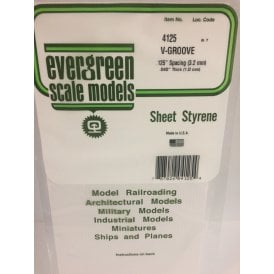 EG4125 .125(3.2mm)sp .021(0.53mm)wd V-Groove