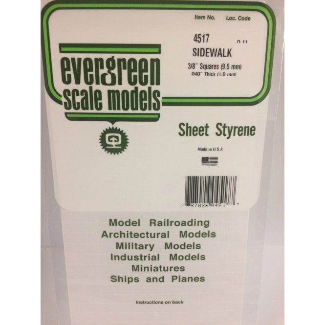 Evergreen EG4517 3/8(9.5mm)sq Sidewalk