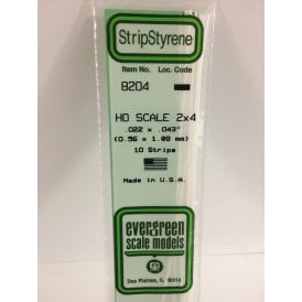 EG8204 .022 x .044 (0.6 x 1.1mm) Strip (10)