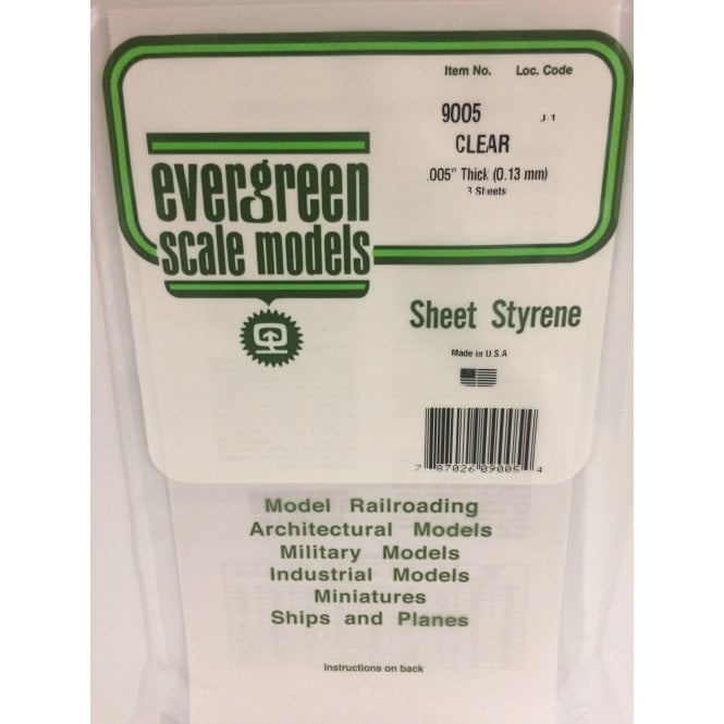 Evergreen EG9005 .005(0.13mm) Clear Sheet (3)