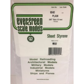 Evergreen EG9040 .040(1.0mm) Plain Sheet (2)