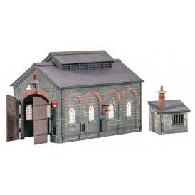 Engine Shed - inc. Hut (176mm x 90mm x 120mm)