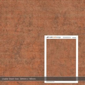 English Bond Old Red Brown Brick Texture Paper (Pk of 5) (OO)