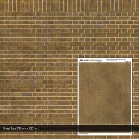 English Bond Yellow Brick Texture Paper (Pk5) (OO)