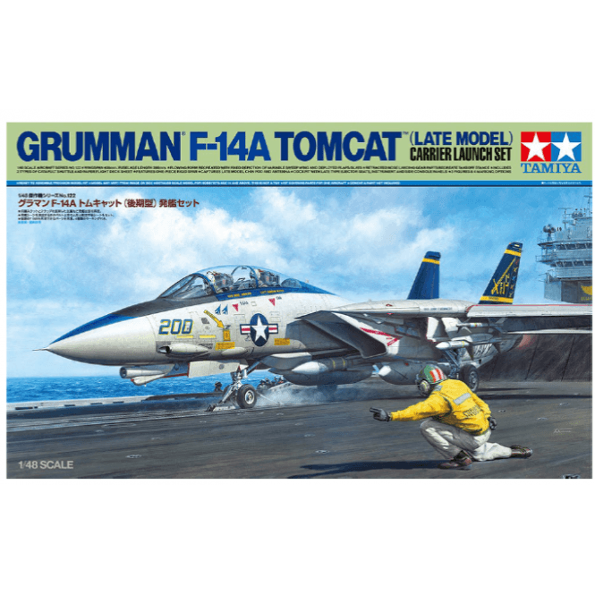 Tamiya F-14A Tomcat (Late Model) Carrier Launch Set (1:48)