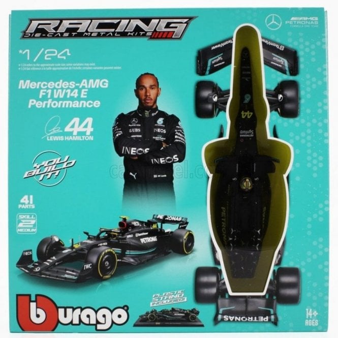 Bburago F1 Mercedes W14 2023 Model Kit - Hamilton (1:24)