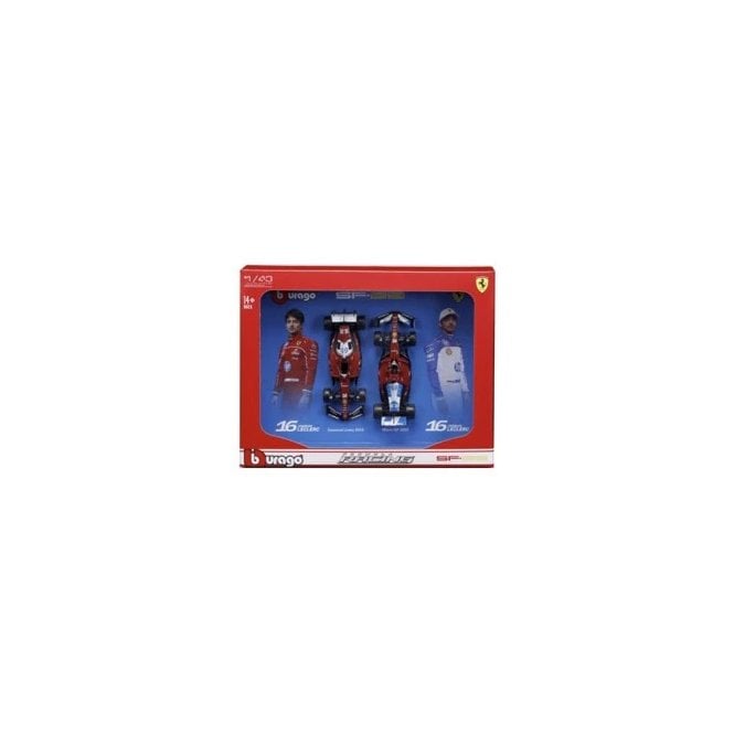 Bburago Ferarri F1 SF-25 #16 Leclerc 2025 Twin Pack (1:43)