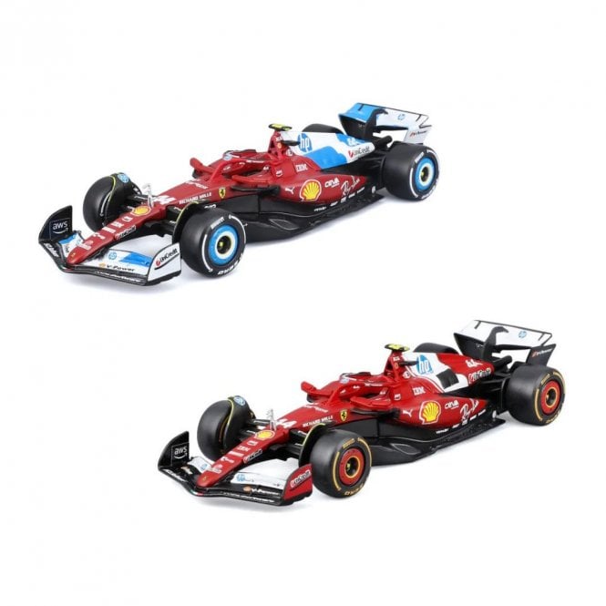 Bburago Ferarri F1 SF-25 #44 Hamilton 2025 Twin Pack (1:43)