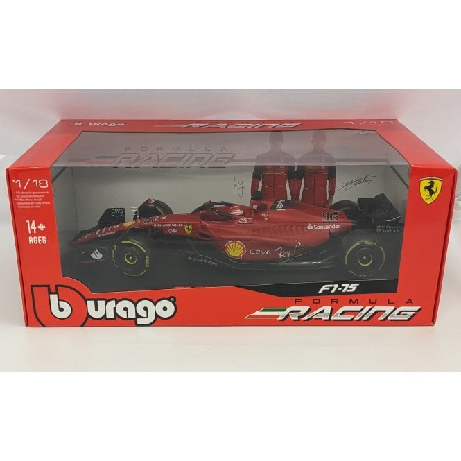 Bburago Ferrari F1-75 #16 Charles Leclerc (with helmet) 2022 (1:18)