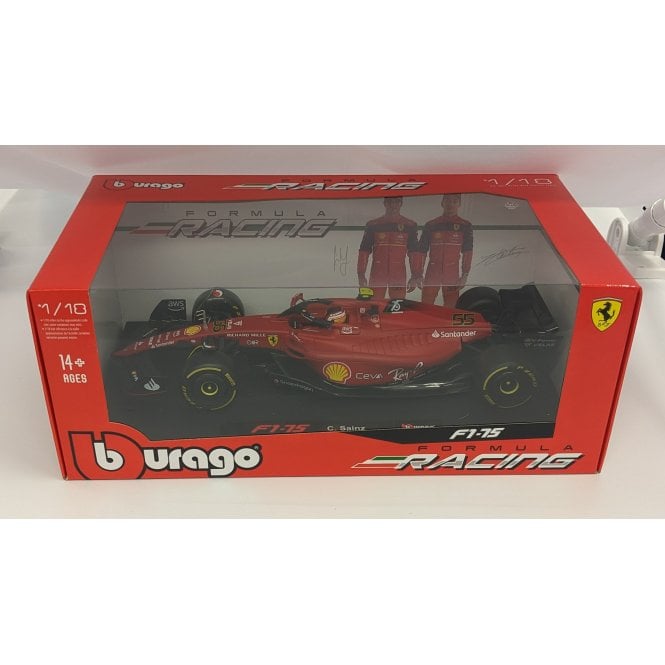 Bburago Ferrari F1-75 #55 Carlos Sainz (with helmet) 2022 (1:18)