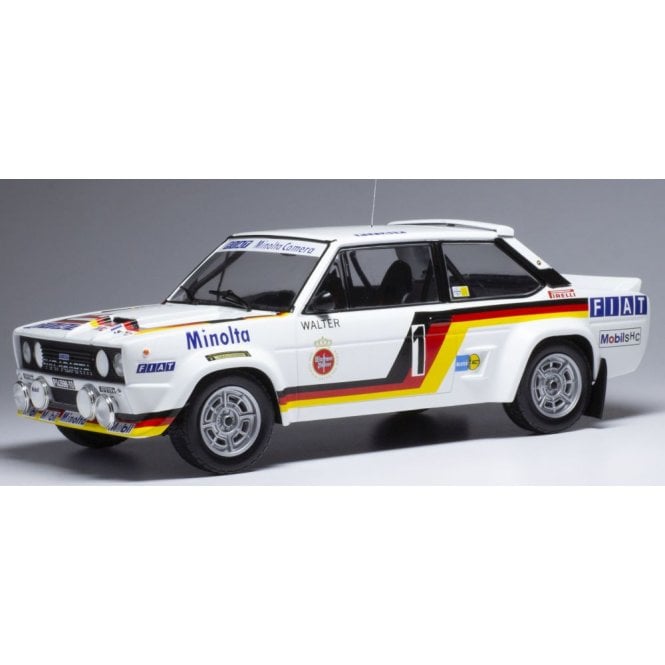 Ixo Models Fiat 131 Abarth #1 Rally Hunsruck 1979 W.Rohrl (1:18)