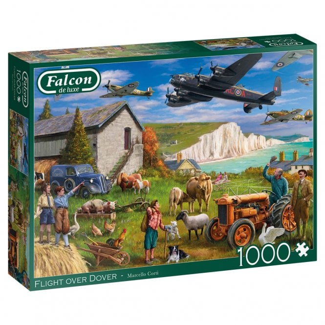Falcon Flight over Dover 1000 piece jigsaw