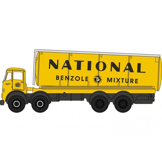 Oxford Diecast Foden FG Cylindrical Tanker National Benzole (N)