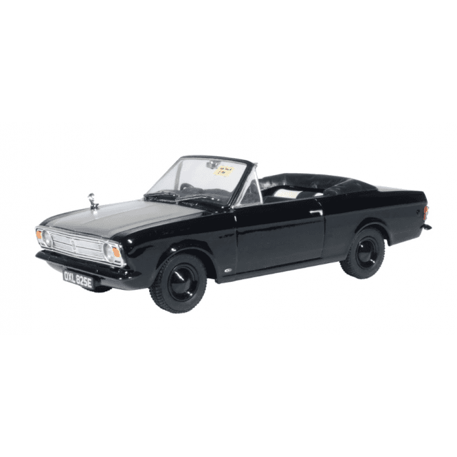 Oxford Diecast Ford Cortina MkII Crayford Convertible Black/White (1:43)