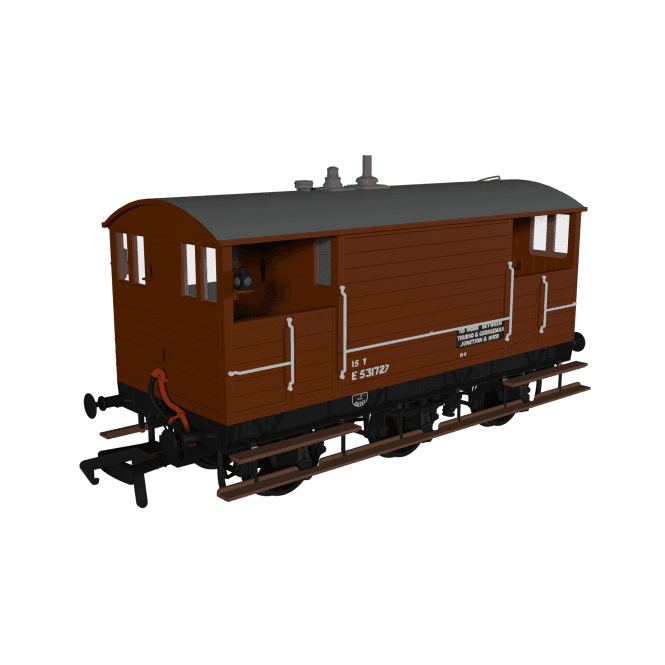 Rapido UK GCR 15T Brake Van BR Bauxite 'No.E531727'